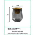 Mini Self-Watering Planter & Fish Tank – Transparent Pot Self-Watering Planter Qme Gray