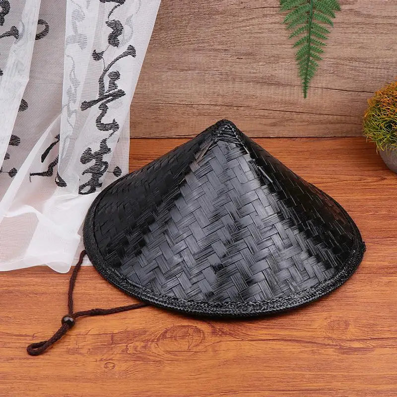 Asian Conical Straw Hat – Samurai Ninja Cosplay Cap Cosplay Conical Hat Qme