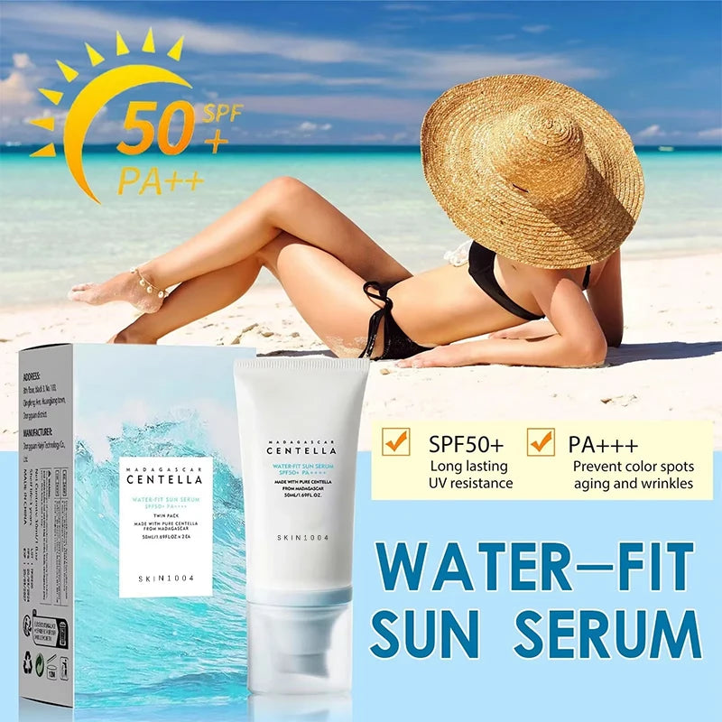 LGRAMER SPF 50+ Centella Facial Sunscreen Korean Moisturizing 50ml Facial Sunscreen Qst