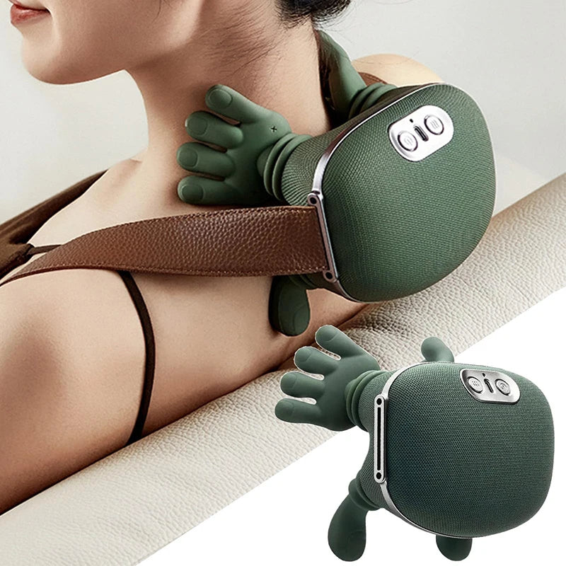 Windaily N7 Neck & Shoulder Massager – 3-Speed Kneading Shawl Neck Shoulder Massager Qst
