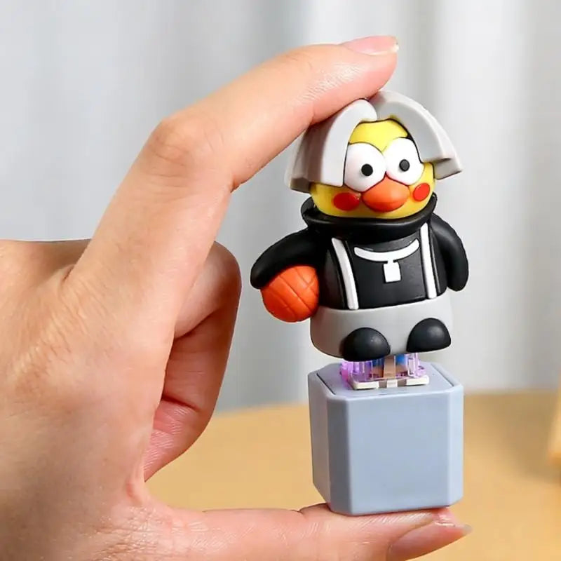 Cartoon Chicken Fidget Keychain — Sound & Light Effects Toy Fidget Toy Keychain Qme