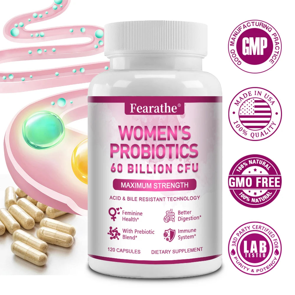 Women's Probiotic with Prebiotics, D-Mannose & Oregano Leaf Probiotic Supplement Qst
