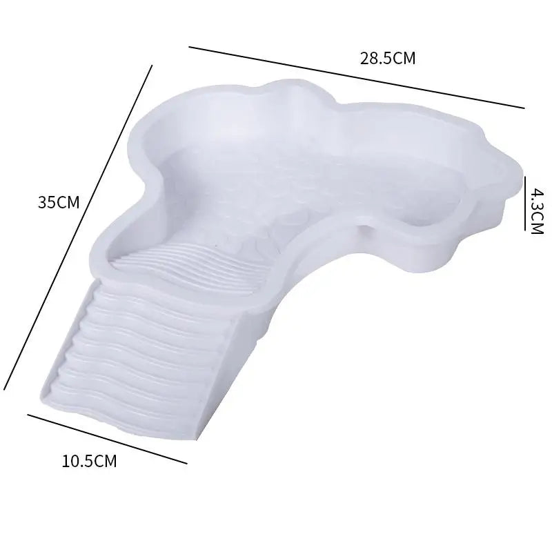 Reptile Water Dish with Anti-Slip Rock Ladder | Turtle Gecko Bowl Reptile Water Dish Qst 03