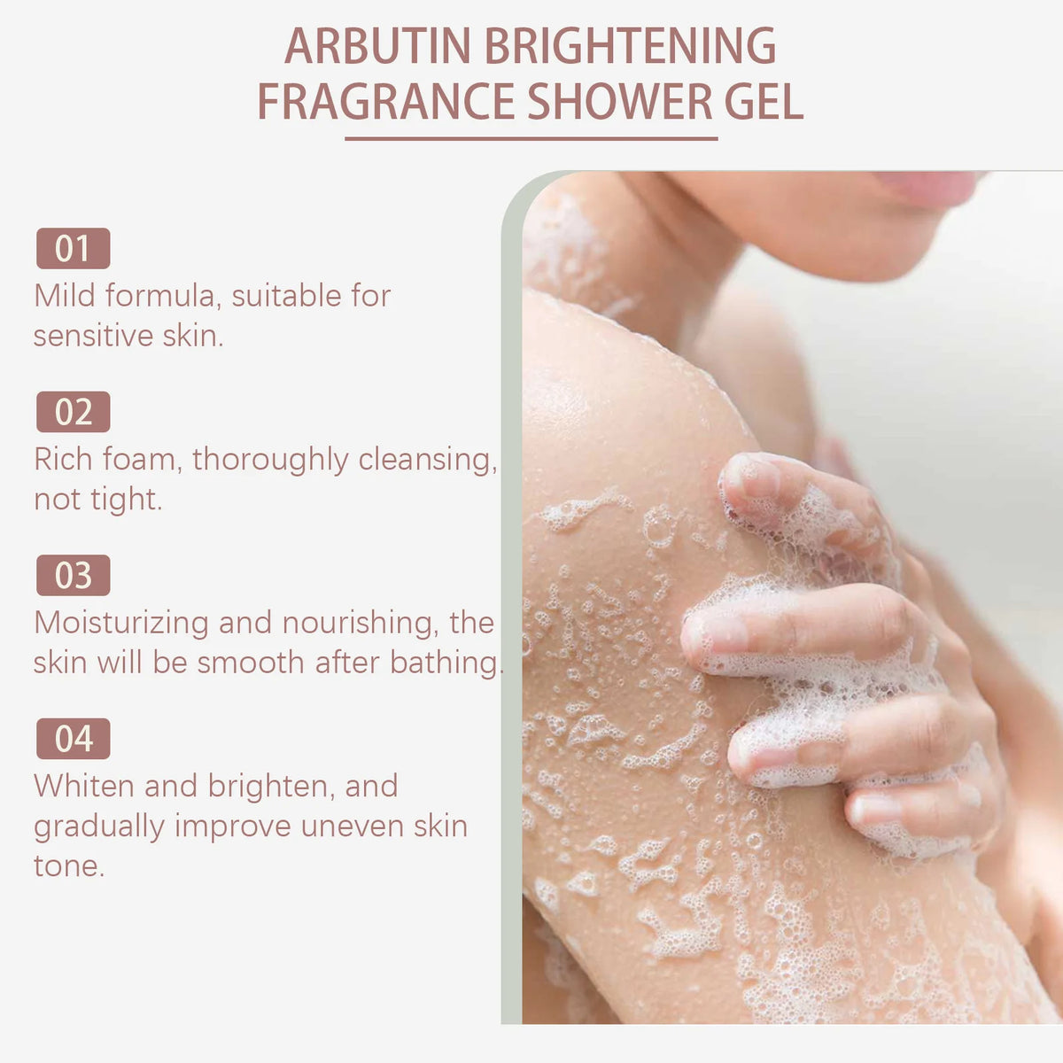 EELHOE Nicotinamide & Arbutin Whitening Body Wash 100ml Whitening Body Wash Qst