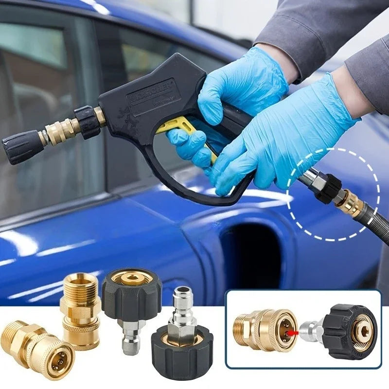 Pressure Washer Quick Connect & Disconnect Fitting Kit Pressure Washer Fitting Qme