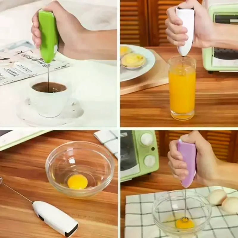 Portable Electric Handheld Egg Whisk – Ergonomic Handle Electric Handheld Whisk Qme
