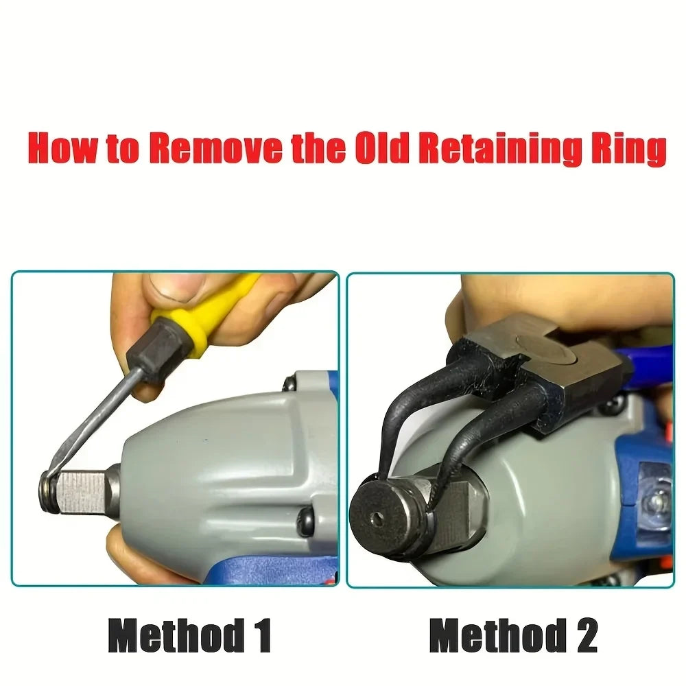 1/2" Drive Impact Wrench Socket Retaining Ring & O-Ring Clips Socket Retaining Ring Qme