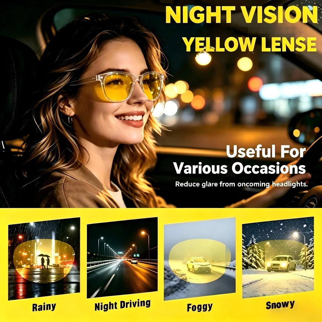 VOPHA S70 Blue Light Blocking Glasses – Night Driving & Gaming Blue Light Glasses Qst
