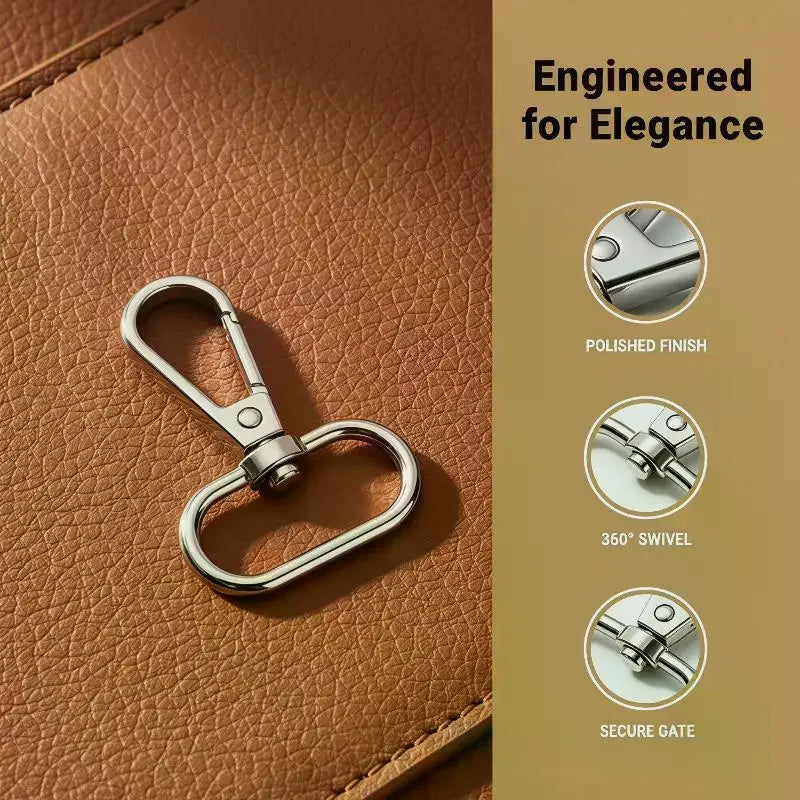 Zinc Alloy Swivel Snap Hooks – Heavy Duty Rust-Proof DIY Set Swivel Snap Hooks Qme