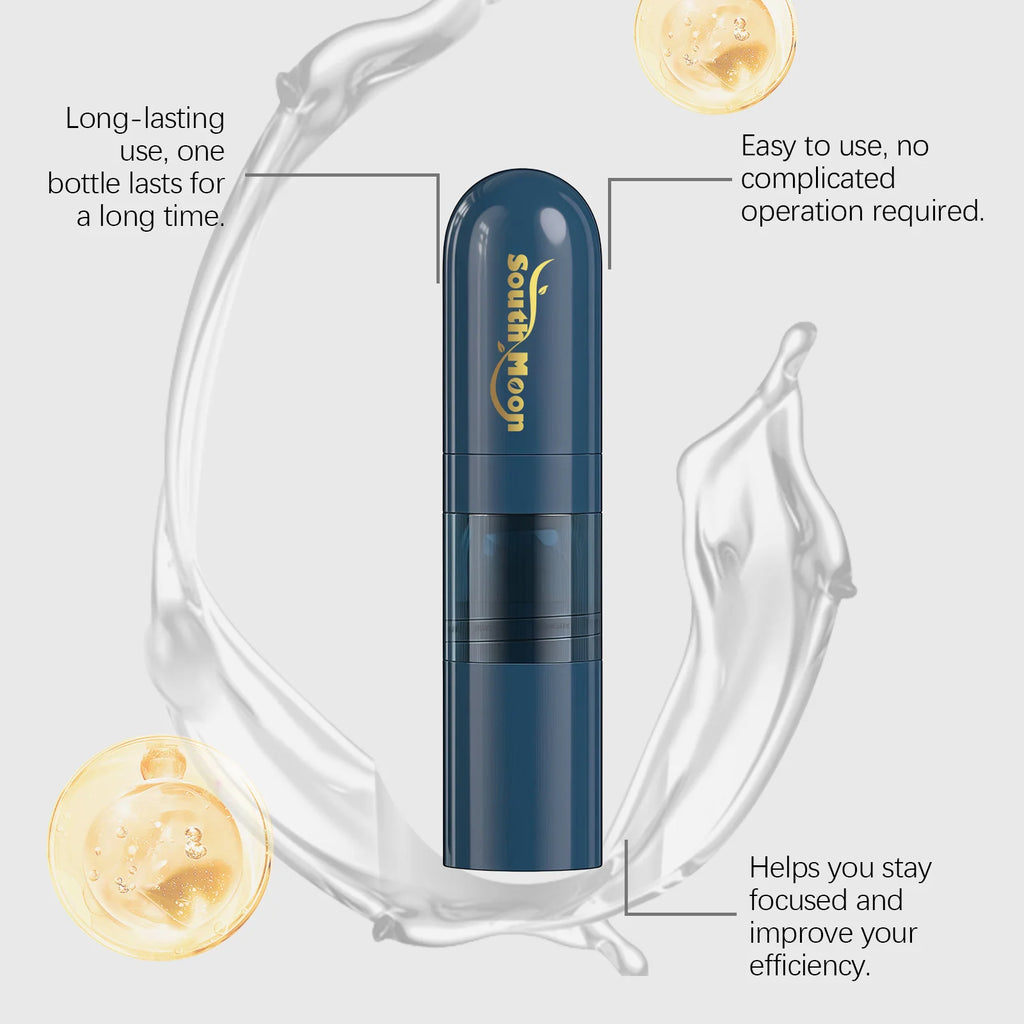 South Moon Men's Energizing Nasal Inhaler – Focus & Refresh Aromatherapy Inhaler Qst