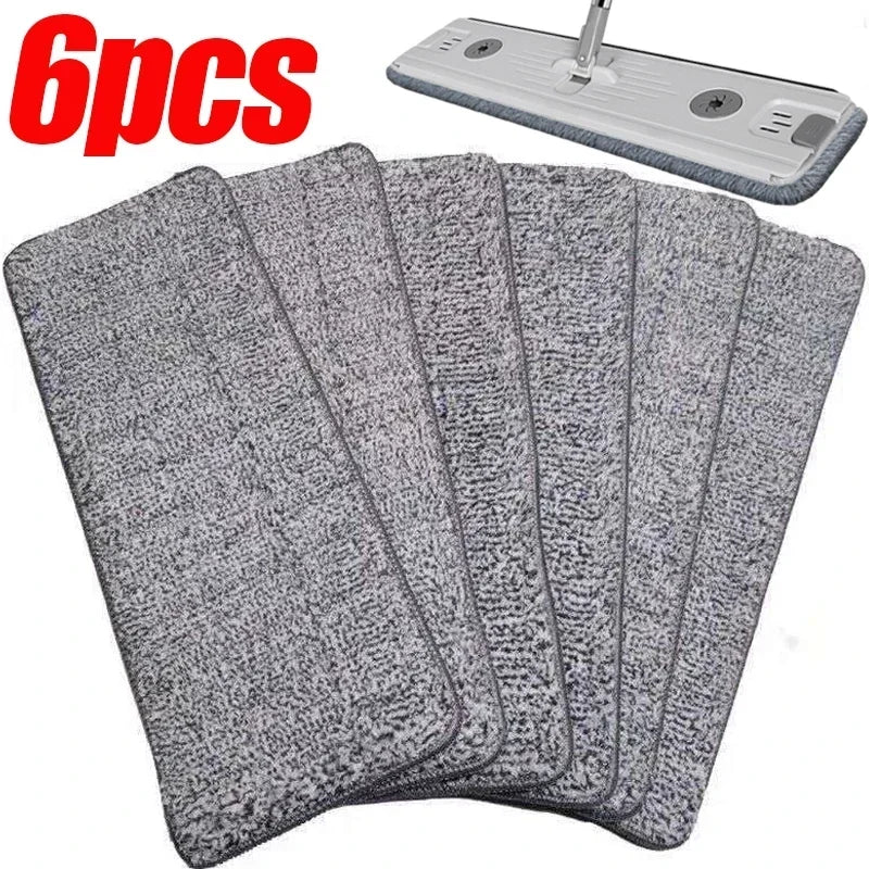 6-Pack Microfiber Mop Pads Replacement – Washable Spray Mop Cloths Replacement Mop Pads Qme