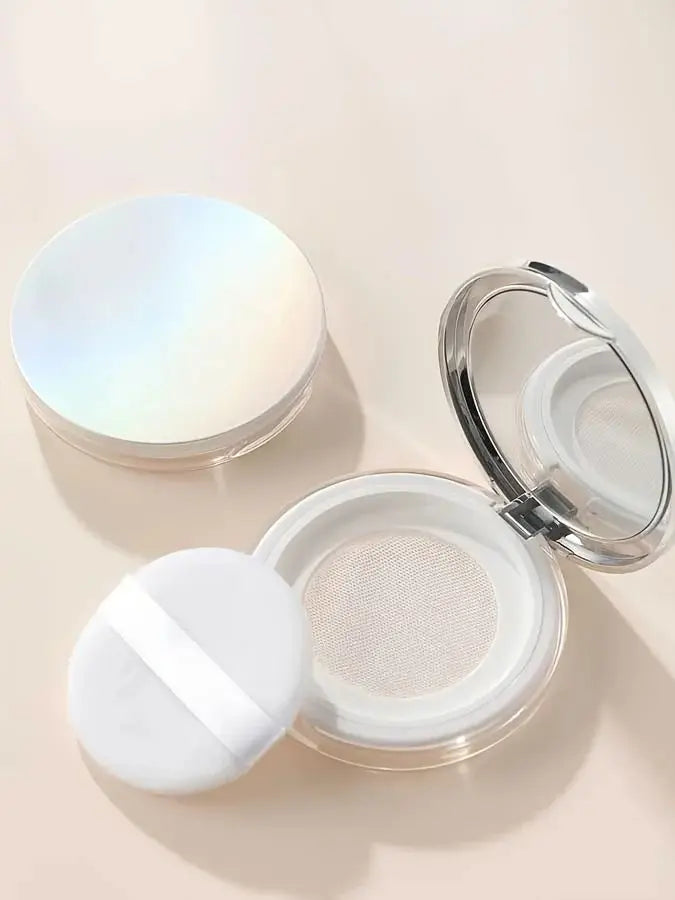 Qme Ultra-Thin Loose Powder Compact – Travel Leak-Proof Case Loose Powder Compact Qme 1 set