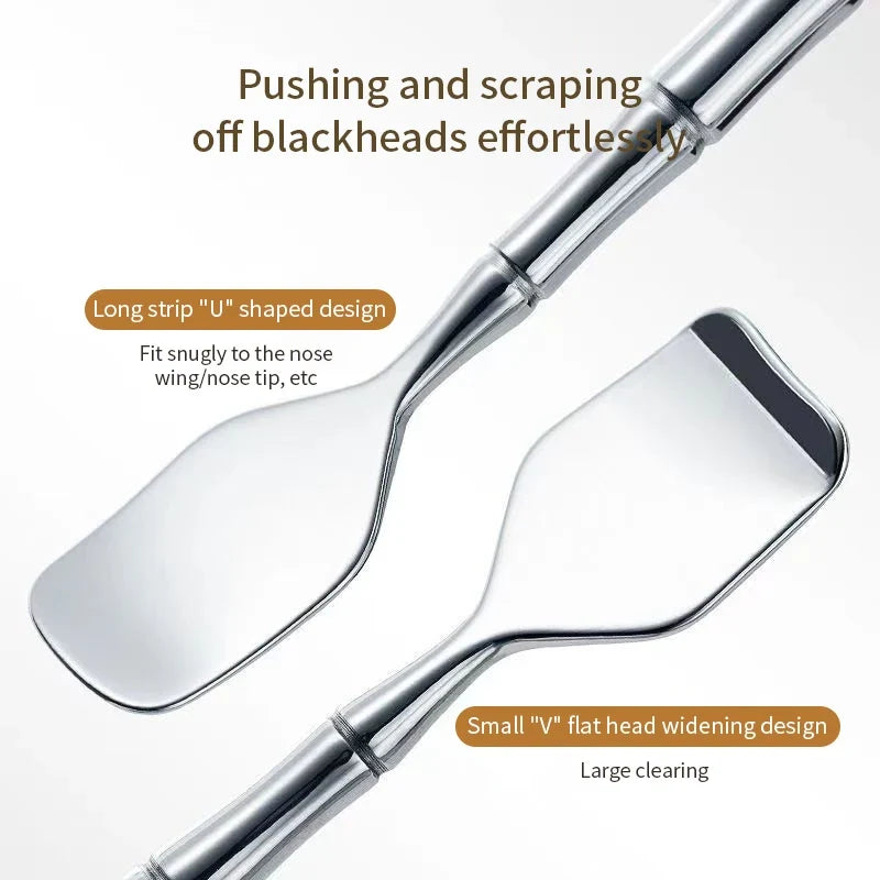Stainless Steel Blackhead Scraper Facial Pore Cleaning Tool Facial Cleansing Tool Qme