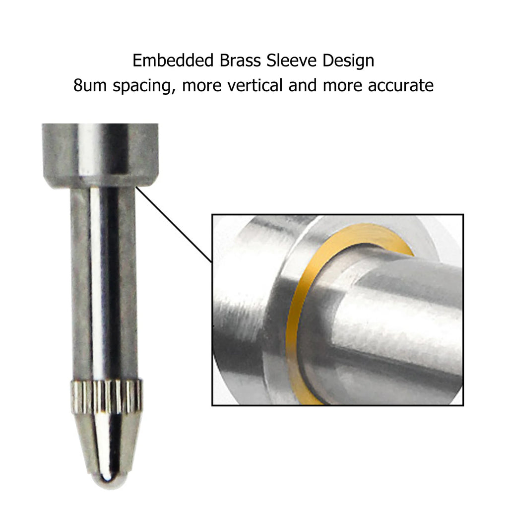 Dial Test Indicator 0.01mm Brass Sleeve Shockproof Gauge Dial Test Indicator Qst