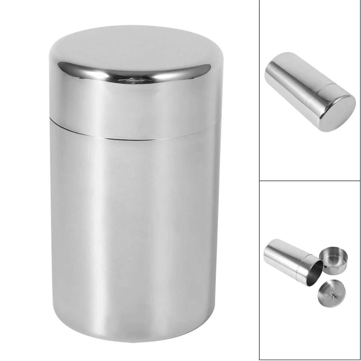 Stainless Steel Airtight Tea & Coffee Canister Storage Tin Airtight Storage Canister Qme