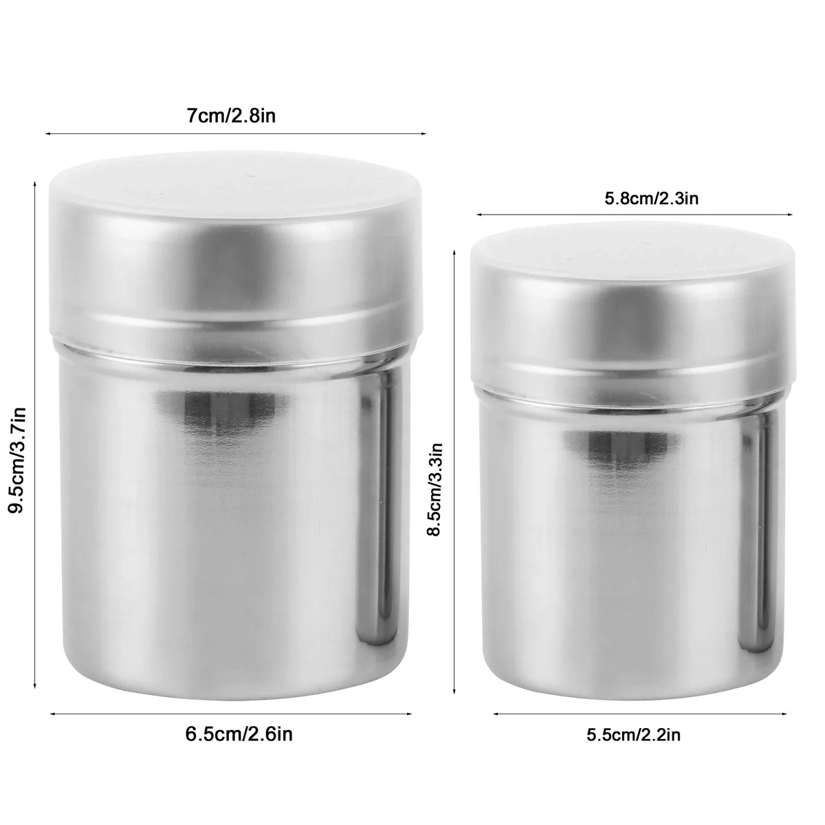 Fine Mesh Powder Shaker – 304 Stainless Steel Flour Sifter Powder Shaker Sifter Qme