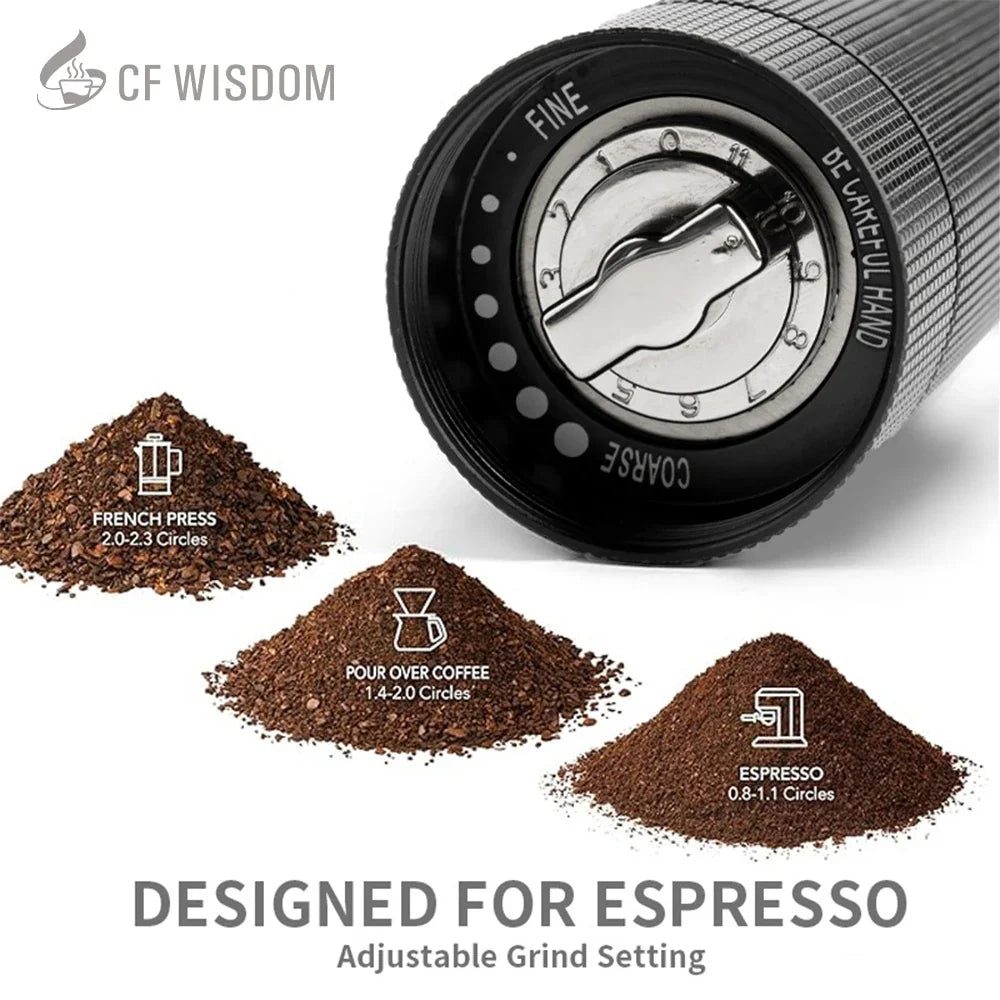 Premium Manual Coffee Grinder Gift Box – 6 Colors Manual Coffee Grinder Qme