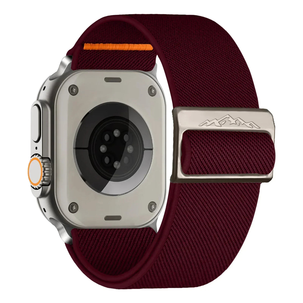 Nylon Apple Watch Band – Series 9 8 7 SE Ultra 2 | 16 Colors Watch Band Qme burgundy 42mm 44mm 45mm 49mm