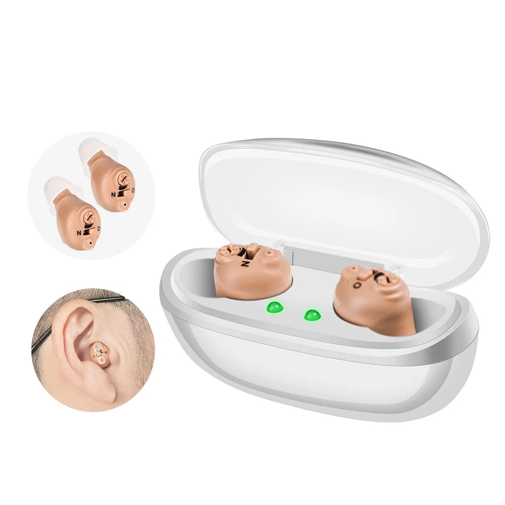 XceeFit Mini Rechargeable Digital ITE Sound Amplifier | Portable Digital Sound Amplifier Qst