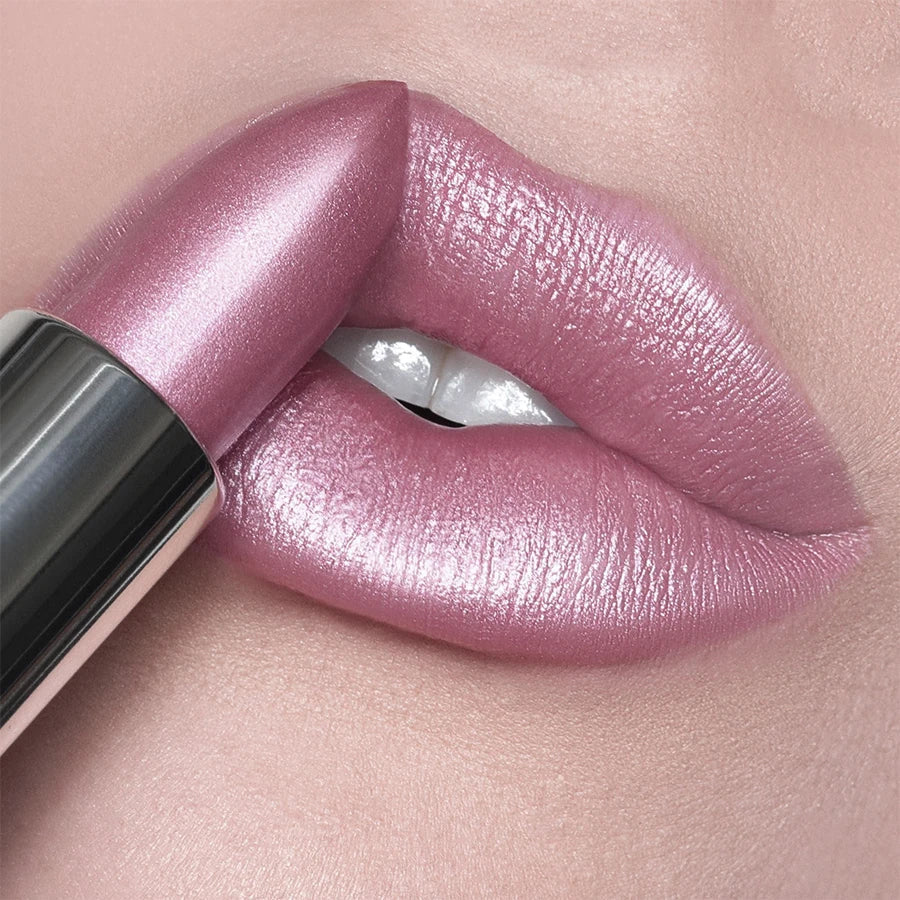 21Colors Glitter Metallic Lipstick – Pearlescent Shiny Lip Metallic Lipstick Qme