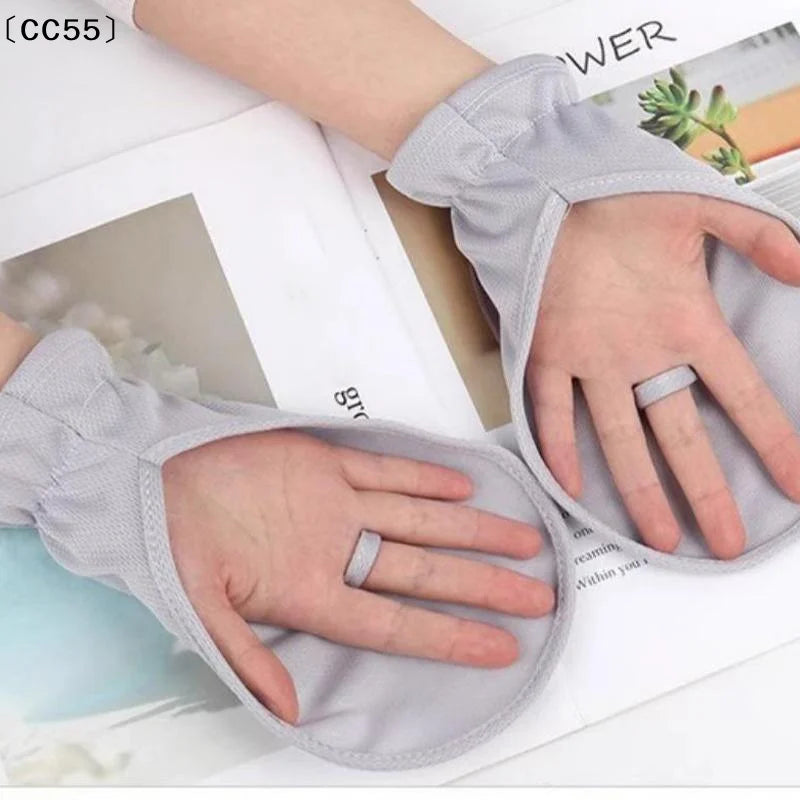 Women's UV Protection Driving & Cycling Gloves – Short Style Sun Protection Gloves Qst