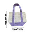 Large Reusable Tote Bag – Stylish Grocery & Shopping Carrier Reusable Tote Bag Qme Purple