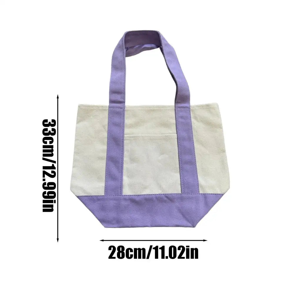 Large Reusable Tote Bag – Stylish Grocery & Shopping Carrier Reusable Tote Bag Qme Purple
