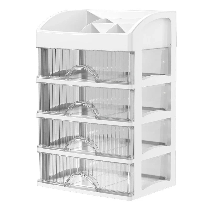 Multi-Layer Desktop Storage Drawer Organizer | Hair & Cosmetics Desktop Drawer Organizer Qme