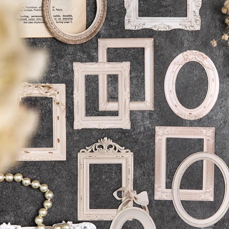 Window Frame Hollow Embossed Collage Cards – 10 Sheets Scrapbook Scrapbook Craft Cards Qme
