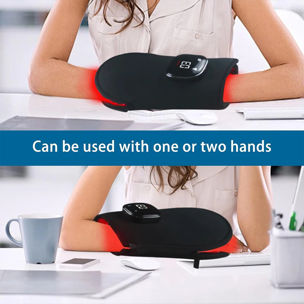 Jecaliz Red & Infrared Light Therapy Glove 660nm 850nm Light Therapy Glove Qst