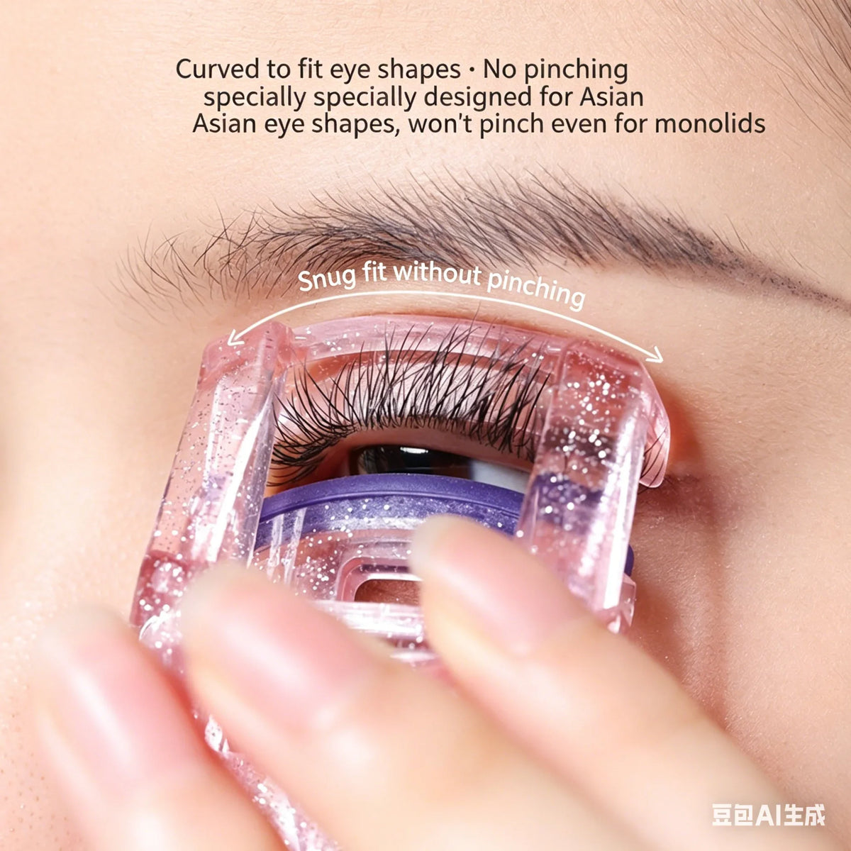 Manual Eyelash Curler & Holder Set – Lash Curling Tool Eyelash Curler Set Qme