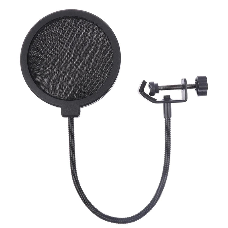 Double Layer Studio Microphone Pop Filter Wind Screen Microphone Pop Filter Qme