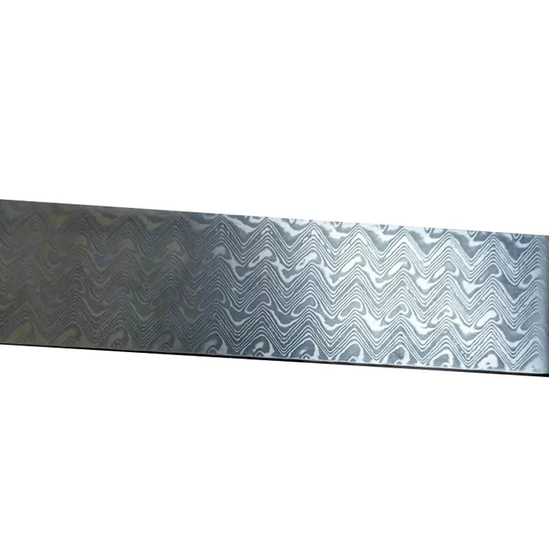 Damascus Steel Billet 10x3x0.25cm – DIY Knife Making Blank Knife Making Billet Qst 10x3x0.25 CM Wave