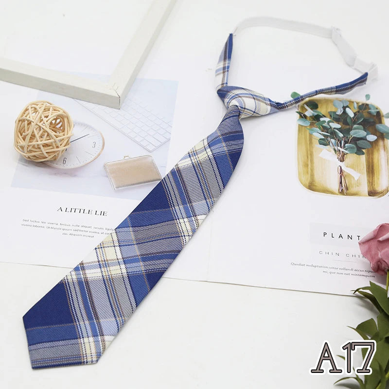 Women's JK Plaid Bow Tie Detachable Collar – College Style