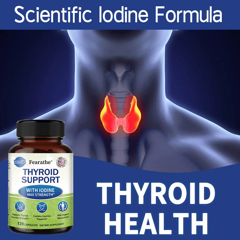 Thyroid Wellness Capsules – L-Tyrosine, Ashwagandha & Kelp Wellness Supplement Qst