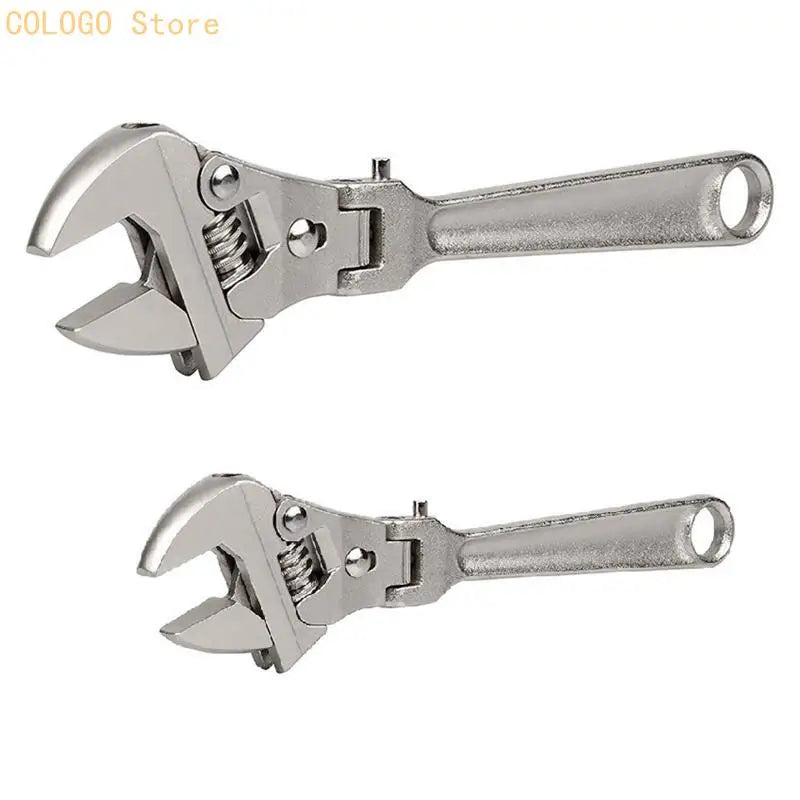 Adjustable Ratchet Wrench 180° Rotating Head – Carbon Steel Adjustable Ratchet Wrench Qme