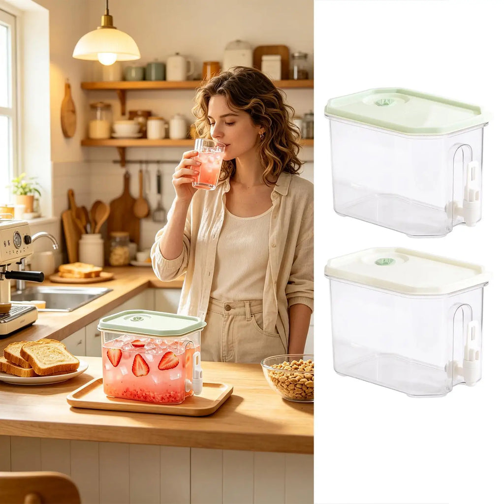 3.5L Leakproof Beverage Dispenser with Spout | Cold Brew & Juice Beverage Dispenser Qme