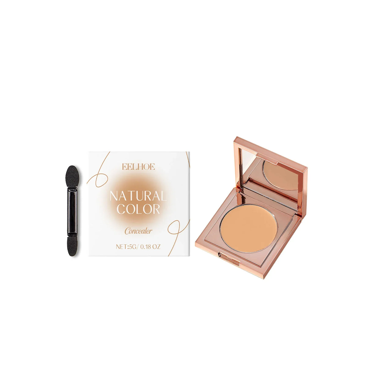 Qme Lightweight Concealer – Natural, Full Coverage Makeup Face Concealer Qme Natural Color