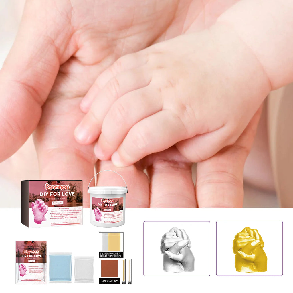 DIY Couple Hand & Foot Cast Kit – Gypsum Mold Keepsake Set DIY Casting Kit Qst