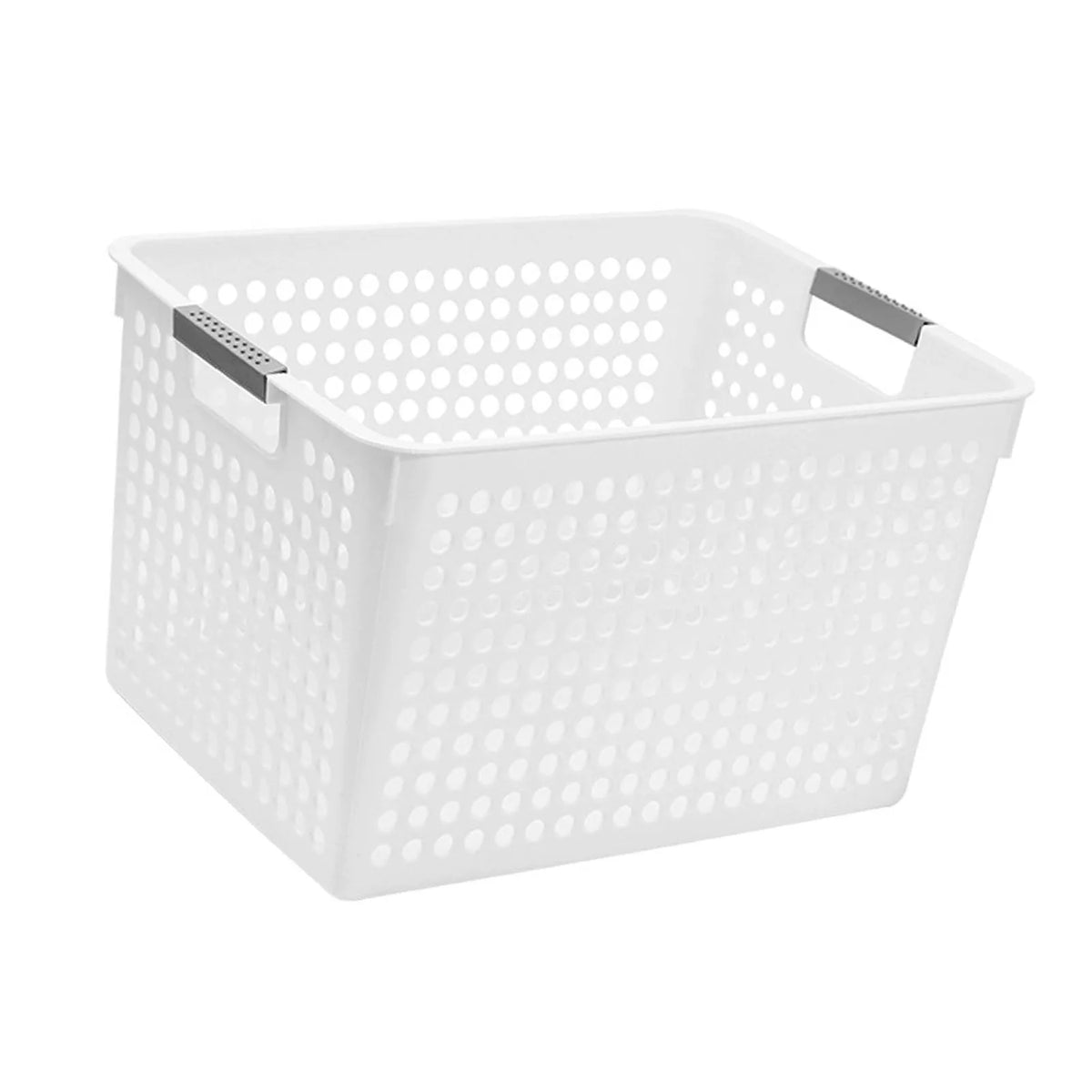 Plastic Storage Bin Basket with Handle – Pantry & Kitchen Storage Basket Bin Qme