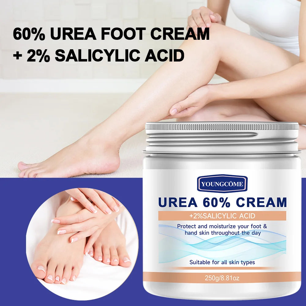 YOUNGCOME 60% Urea + 2% Salicylic Acid Foot Cream 2-Pack Foot Cream Qst