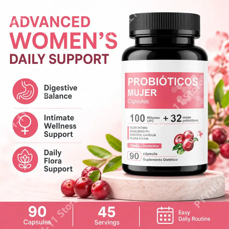 Probiotics for Women – 32 Strains, 100M CFU, 90 Capsules Probiotic Supplement Qst