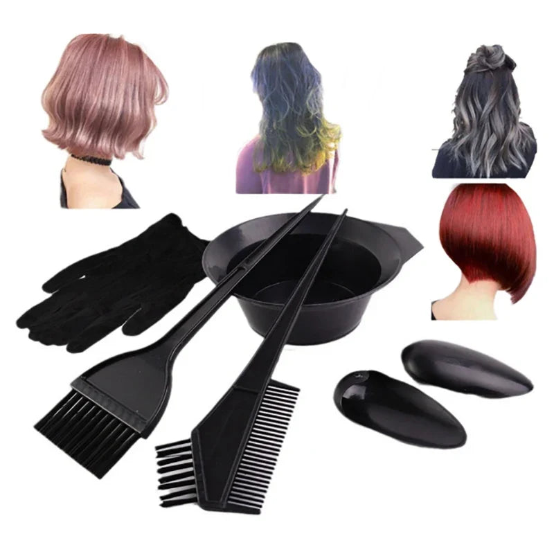 Home Salon Hair Coloring Kit – Comb, Bowl, Brush & Earcap Hair Coloring Kit Qme