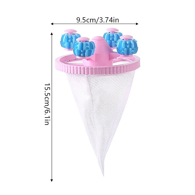 3-Pack Washing Machine Lint & Pet Hair Catcher Filter Bags Laundry Filter Bag Qst