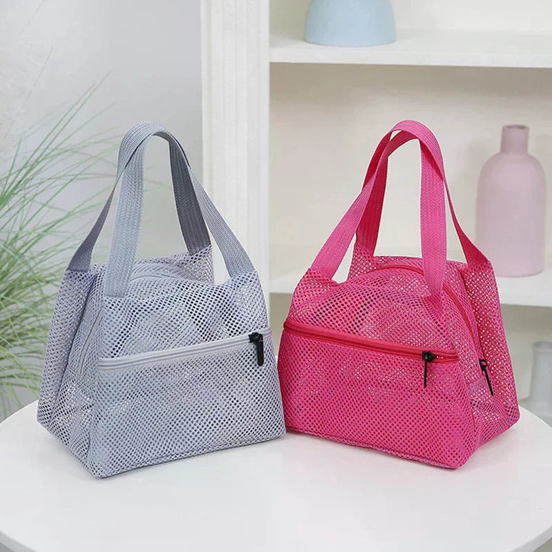 Mesh Travel Toiletry Bag – Large Capacity Organizer Pouch Travel Toiletry Bag Qme