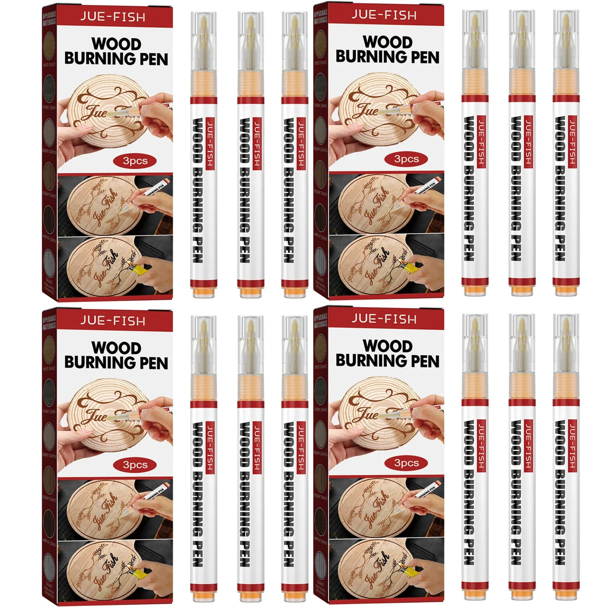 Wood Burning Pen Set – DIY Craft & Pattern Design Tool Wood Burning Pen Qme 12pcs Boxed