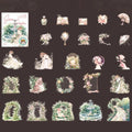 Green Garden Girl Sticker Pack – 25 Sheets | Scrapbook & Journal Decorative Sticker Pack Qme 1