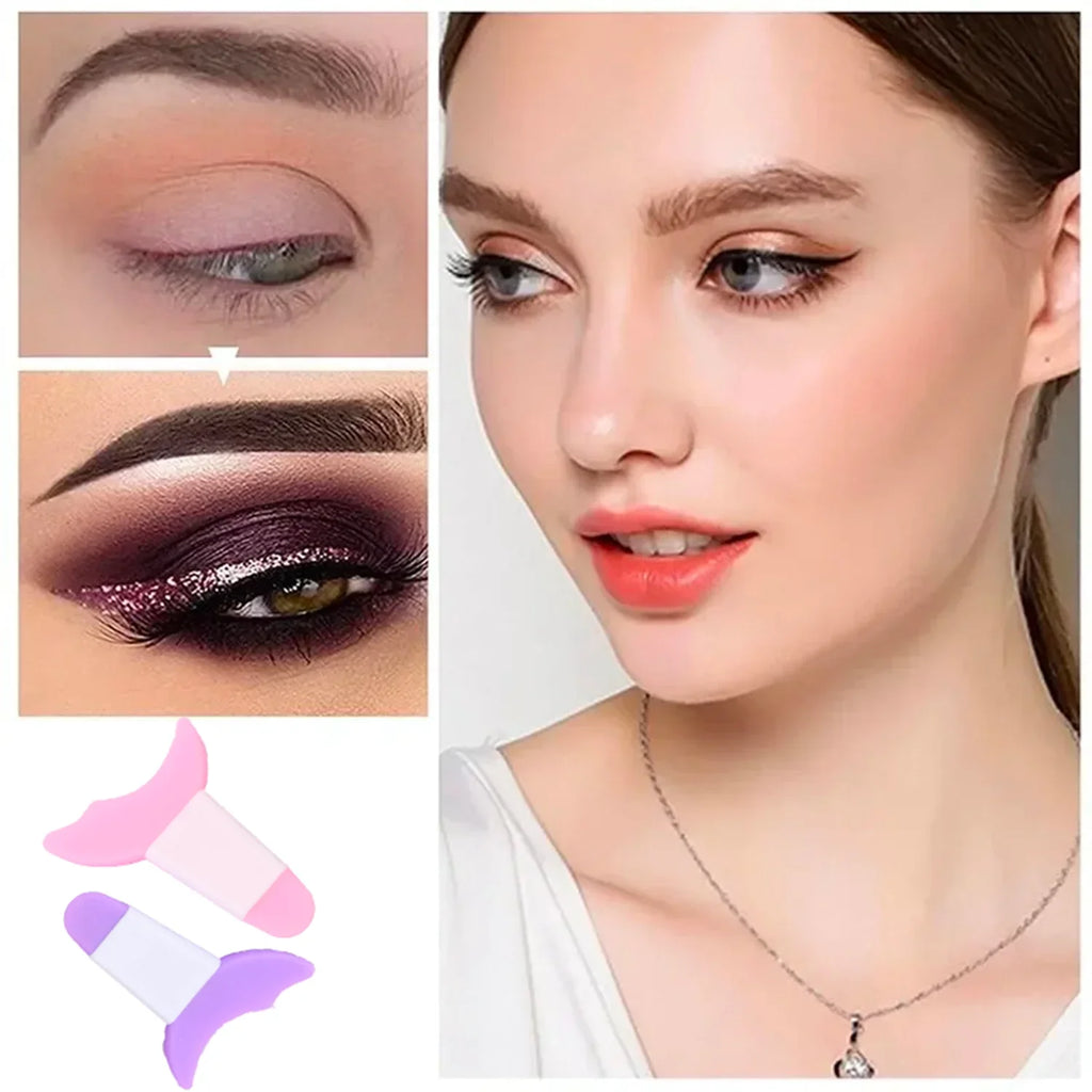 Silicone Eyeliner Stencil Winged Eye Makeup Guide | Reusable Eyeliner Stencil Tool Qme