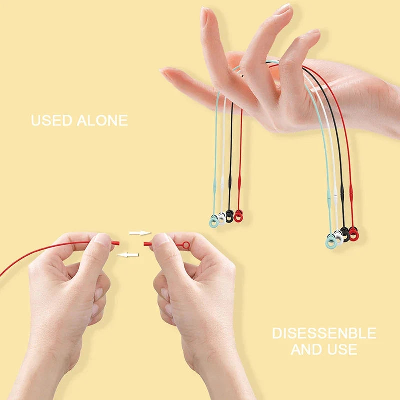 Magnetic Earplug Lanyard – Flexible Silicone Holder by Qme Earplug Lanyard Qme