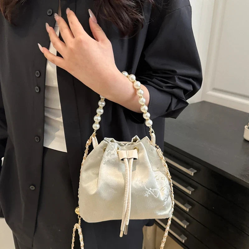 Chinese Embroidery Ladies Shoulder Bag | Fabric Handbag Embroidery Shoulder Bag Qme